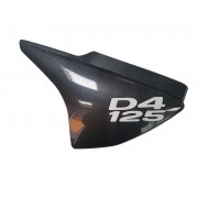 Крышка левая с логотипом графитовая (серая) на мотоцикл Минск D4 125