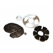 Набор: цепь, звезды и муфта на мотоцикл Минск D4 125