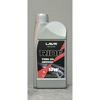 LAVR MOTO Масло в вилку RIDE FORK OIL 10w 1л LAVR MOTO Масло в вилку RIDE FORK OIL 10w 1л