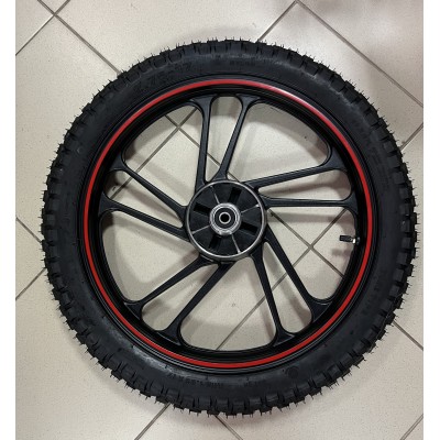 Колесо заднее с покрышкой в сборе на мотоцикл Минск D4 50 Колесо заднее с покрышкой в сборе на мотоцикл Минск D4 50