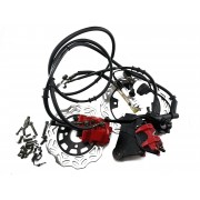 Комплект переднего и заднего дискового тормоза в сборе на мотоцикл Минск SCR 250